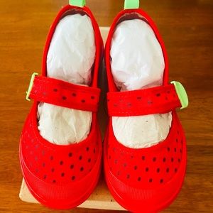 BNIB Mini Melissa Fruitland Strawberry mary jane sneaker size 12 toddler/girls